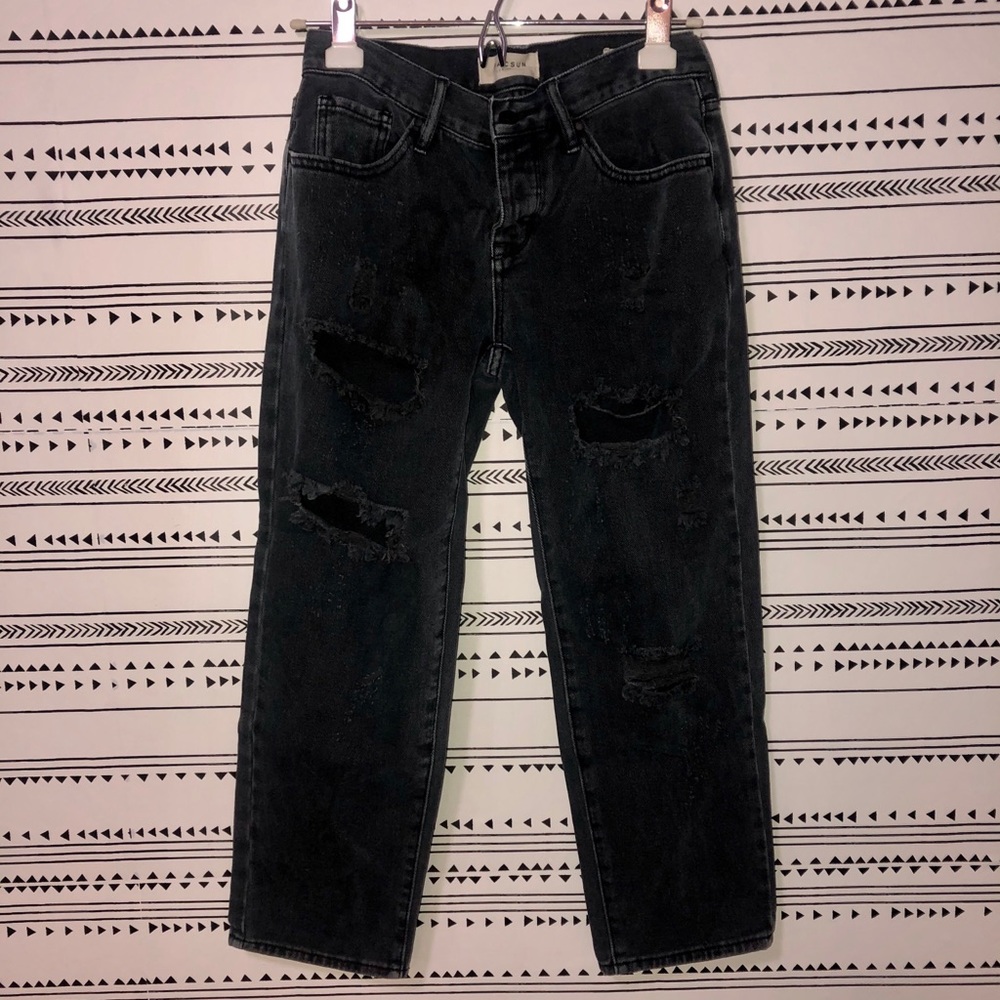 PACSUN Black ripped jeans